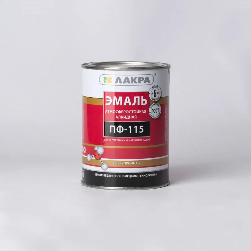 Эмаль ПФ-115 Лакра белая матовая 1кг_1
