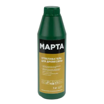 Изображение товара Отбеливатель для древесины Марта 1 кг - эффективное средство для очистки Изображение товара Отбеливатель для древесины Марта 1 кг - эффективное средство для очистки