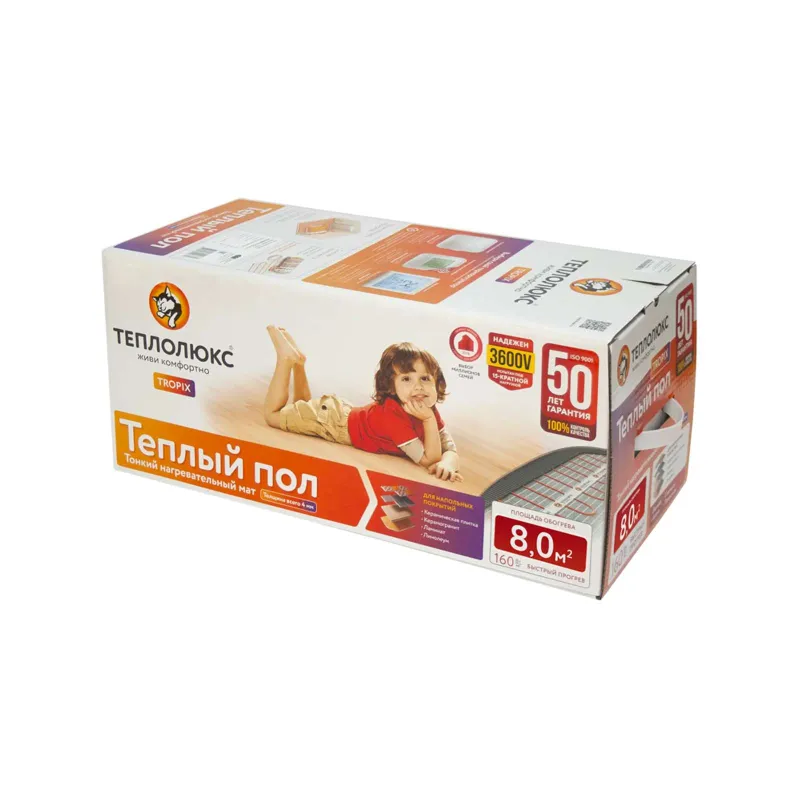 Теплый пол Теплолюкс Tropix 8 м² 1280 Вт_1