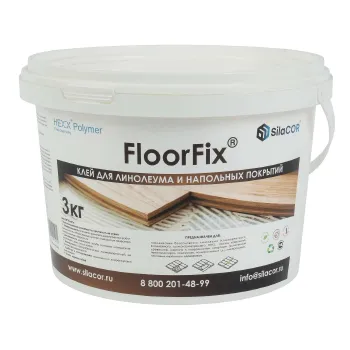 Изображение товара Клей для напольных покрытий SilaCOR 3 кг для ковров, линеолеума и пробки Изображение товара Клей для напольных покрытий SilaCOR 3 кг для ковров, линеолеума и пробки