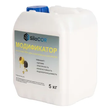 Изображение товара Модификатор на основе ПВА для строительных растворов SilaCOR 5 кг Изображение товара Модификатор на основе ПВА для строительных растворов SilaCOR 5 кг