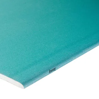 Изображение товара Гипсокартон Кнауф Аквамарин влагостойкий 12,5х1200х2500мм Изображение товара Гипсокартон Кнауф Аквамарин влагостойкий 12,5х1200х2500мм