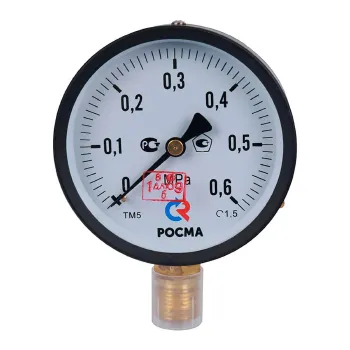 Манометр радиальный 6 бар (кгс/см2), d=100мм, G1/2", ТМ-510Р, РОСМА
