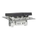 Механизм выключателя двухклавишный с подсветкой AtlasDesign базальт IP20 Systeme Electric_3