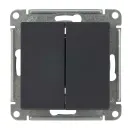 Механизм выключателя двухклавишный AtlasDesign базальт IP20 Systeme Electric_2