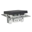 Механизм выключателя двухклавишный AtlasDesign базальт IP20 Systeme Electric_3