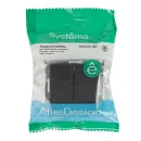 Механизм переключателя проходного двухклавишный AtlasDesign базальт IP20 Systeme Electric_5