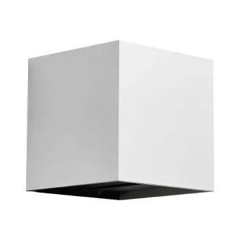 Изображение товара Настенный уличный светильник General Lighting Systems GX53 белый квадратный Изображение товара Настенный уличный светильник General Lighting Systems GX53 белый квадратный