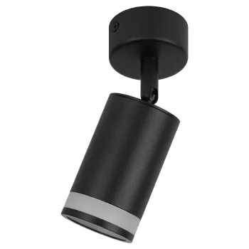 Изображение товара Накладной светильник ЭРА OL23 GU10 черный поворотный 12W акрил светящееся кольцо Изображение товара Накладной светильник ЭРА OL23 GU10 черный поворотный 12W акрил светящееся кольцо