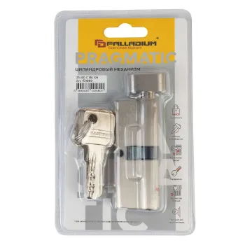Изображение товара Механизм цилиндровый Palladium ZN 80 C BK SN для дверей надежная защита Изображение товара Механизм цилиндровый Palladium ZN 80 C BK SN для дверей надежная защита