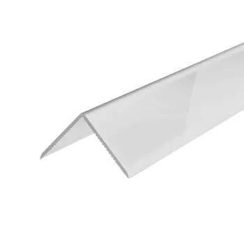 Изображение товара Уголок ПВХ светло-серый глянцевый 15х15х2700 мм для оформления и защиты углов Изображение товара Уголок ПВХ светло-серый глянцевый 15х15х2700 мм для оформления и защиты углов