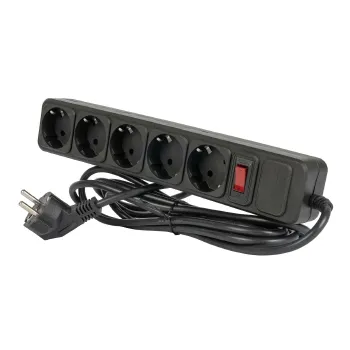 Изображение товара Фильтр сетевой Старт 5 розеток 2200Вт с заземлением черный 3 м Изображение товара Фильтр сетевой Старт 5 розеток 2200Вт с заземлением черный 3 м