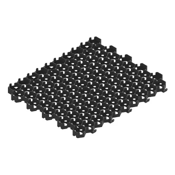 Изображение товара Пластиковая газонная решетка 580х495мм черная для укрепления травяных покрытий Изображение товара Пластиковая газонная решетка 580х495мм черная для укрепления травяных покрытий