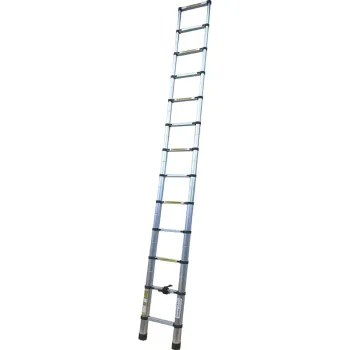 Изображение товара Телескопическая приставная лестница Алюмет 13 ступеней 3,8м надежная и долговечная Изображение товара Телескопическая приставная лестница Алюмет 13 ступеней 3,8м надежная и долговечная