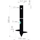Свая винтовая 57/170х1000 мм БЗВС_2