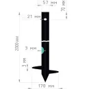Свая винтовая 57/170х2000 мм БЗВС_2