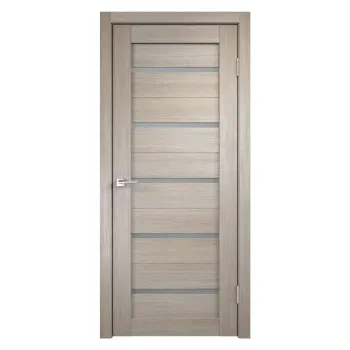 Изображение товара Дверное полотно Velldoris Duplex 700х2000 мм капучино остекленное с царговой конструкцией Изображение товара Дверное полотно Velldoris Duplex 700х2000 мм капучино остекленное с царговой конструкцией