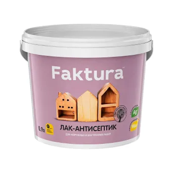 Изображение товара Акриловый лак Faktura махагон 0,9 л для древесины, без запаха, полуматый Изображение товара Акриловый лак Faktura махагон 0,9 л для древесины, без запаха, полуматый
