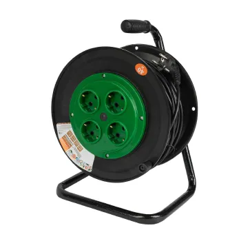 Изображение товара Удлинитель на катушке 40м с 4 розетками и заземлением TDM Изображение товара Удлинитель на катушке 40м с 4 розетками и заземлением TDM