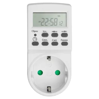 Изображение товара Электронный таймер TDM ТРЭ-01 недельный суточный 16А автоматизация Изображение товара Электронный таймер TDM ТРЭ-01 недельный суточный 16А автоматизация