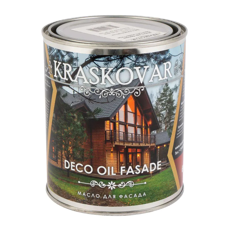 Масло для фасада Kraskovar палисандр шелковисто-матовое 0,75л_1