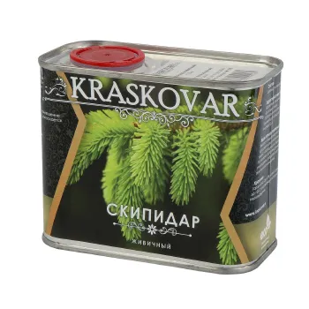 Изображение товара Скипидар Живичный Kraskovar 0,5л для удаления красок и разбавления лакокрасочных материалов Изображение товара Скипидар Живичный Kraskovar 0,5л для удаления красок и разбавления лакокрасочных материалов