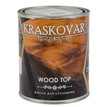 Изображение товара Масло для столешниц Kraskovar бесцветное матовое 0.75л для защиты дерева Изображение товара Масло для столешниц Kraskovar бесцветное матовое 0.75л для защиты дерева
