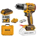 Шуруповерт бесщеточный 20В 2х2Ач CDLI20602 Ingco_3