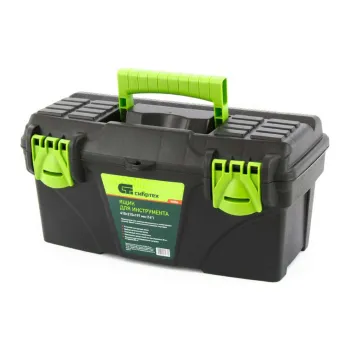 Изображение товара Ящик для инструмента Сибртех 410х215х197 мм прочный и удобный для хранения инструментов Изображение товара Ящик для инструмента Сибртех 410х215х197 мм прочный и удобный для хранения инструментов
