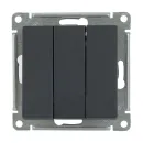 Механизм выключателя трехклавишный AtlasDesign базальт IP20 Systeme Electric_2