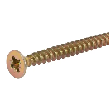 Изображение товара Саморез универсальный 6x60мм желтый цинк 100 шт Изображение товара Саморез универсальный 6x60мм желтый цинк 100 шт