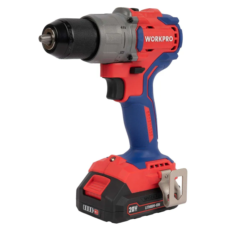Шуруповерт бесщеточный 20В 2х2Ач WP390002 Workpro_1