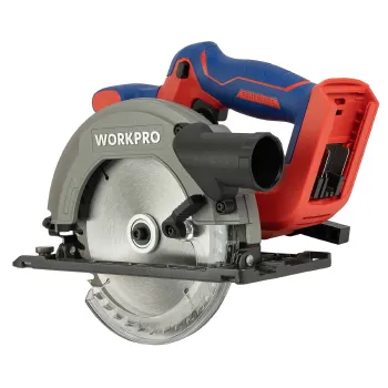 Изображение товара Пила циркулярная бесщеточная Workpro WP391200 165 мм 20В Изображение товара Пила циркулярная бесщеточная Workpro WP391200 165 мм 20В