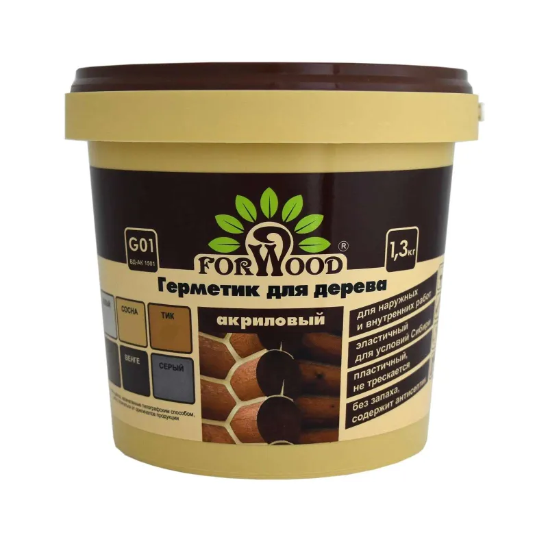 Герметик для дерева FORWOOD дуб 1,3 кг_1