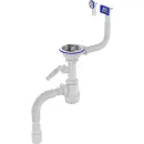 Сифон для кухонной мойки и раковины 3 1/2"х40 Aquant с выходом 40/50 отводом и переливом_5