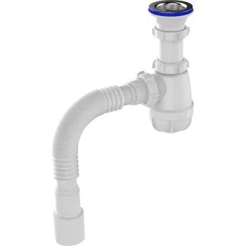 Изображение товара Сифон для кухни Aquant 1 1/2"х40 с гибкой трубой Изображение товара Сифон для кухни Aquant 1 1/2"х40 с гибкой трубой