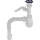 Сифон для кухонной мойки и раковины 1 1/2"х40 Aquant с выходом 40/50 и отводом_2