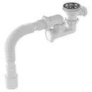 Изображение товара Сифон для душевого поддона 1 1/2"х40 Aquant регулируемый с выходом 40/50