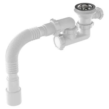 Изображение товара Сифон для душевого поддона Aquant 1 1/2 х40 регулируемый с гибкой трубой 40x40/50 Изображение товара Сифон для душевого поддона Aquant 1 1/2 х40 регулируемый с гибкой трубой 40x40/50