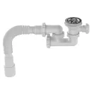 Сифон для душевого поддона 1 1/2"х40 Aquant регулируемый с выходом 40/50_2