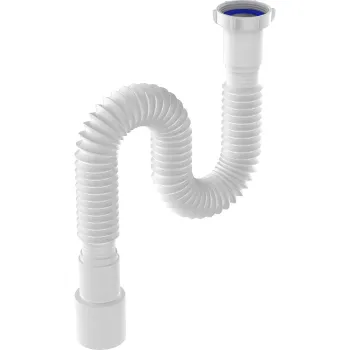 Изображение товара Гофротруба Aquant 1200 мм с гайкой 1 1/2"х40/50 - гибкая и надежная труба для водопровода Изображение товара Гофротруба Aquant 1200 мм с гайкой 1 1/2"х40/50 - гибкая и надежная труба для водопровода