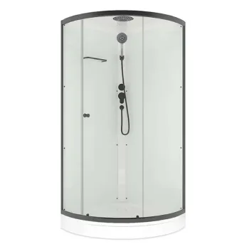 Душевая кабина Domani-spa Simple низкий поддон 90х90см стекло прозрачное 4мм