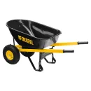 Тачка строительная двухколесная усиленная 140л, 250кг, Denzel_3