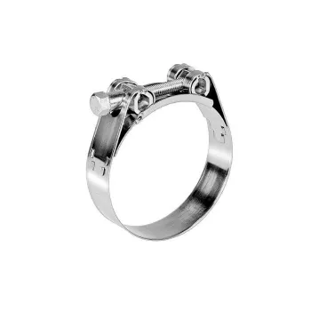 Изображение товара Хомут силовой оцинкованный 122-130 мм винтовой способ крепления Изображение товара Хомут силовой оцинкованный 122-130 мм винтовой способ крепления