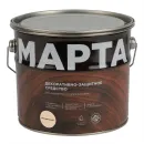Декоративно-защитное средство для дерева с маслом и воском Марта бесцветное полуглянцевое 2,7л_2
