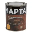 Декоративно-защитное средство для дерева с маслом и воском Марта сосна полуглянцевое 0,75л_2