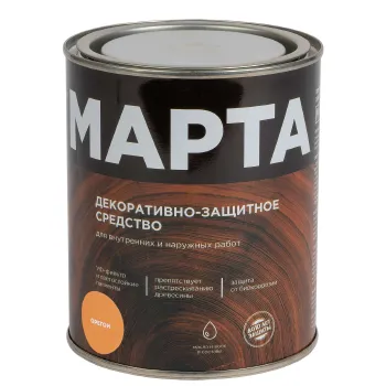 Изображение товара Декоративно-защитное средство для дерева с маслом и воском Марта орегон 0,75 л Изображение товара Декоративно-защитное средство для дерева с маслом и воском Марта орегон 0,75 л