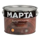 Декоративно-защитное средство для дерева с маслом и воском Марта орегон полуглянцевое 9л_1