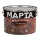 Декоративно-защитное средство для дерева с маслом и воском Марта орех полуглянцевое 9л_1