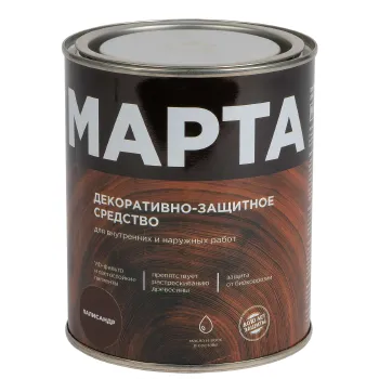 Изображение товара Декоративно-защитное средство для дерева Марта 0,75л палисандр Изображение товара Декоративно-защитное средство для дерева Марта 0,75л палисандр